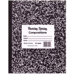 Roaring Spring Composition Notebook, 8in x 10in, 60 Sheets, Black Marble