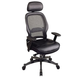 Office Star Space Seating 867A Series Ergonomic Matrix Mid-Back Chair, Blue/Black