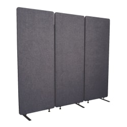 Luxor RECLAIM Acoustic Privacy Expansion Panel, 66inH x 24inW, Misty Gray