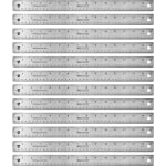 Westcott Stainless Steel Rulers, 15in L x 1in W, Stainless Steel, Pack Of 12