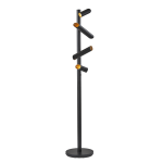 Adesso Tyler 4-Light LED Floor Lamp, 72inH, Black