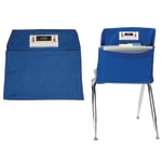 Seat Sack Chair Pocket, Large, 17in, Blue, Pack Of 2