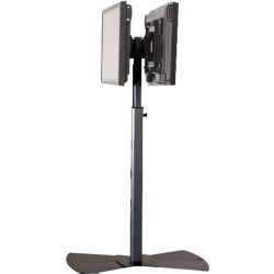 Chief Medium Flat Panel Dual Display Stand - For Displays 32-65in - Black - Up to 250lb Flat Panel Display - Black