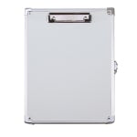 Vaultz Locking Storage Clipboard, 2-1/2in x 12in, Silver