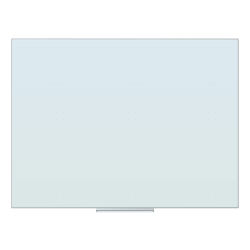 U Brands Frameless Floating Non-Magnetic Glass Dot Grid Dry-Erase Board, 48in X 36in, Frosted White (Actual Size 47in x 35in)