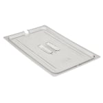 Cambro Camwear 1/1 Notched Food Pan Lids With Handles, Clear, Set Of 6 Lids