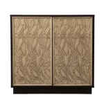 SEI Furniture Edgevale 32inW Anywhere Accent Cabinet, Brown/Cream