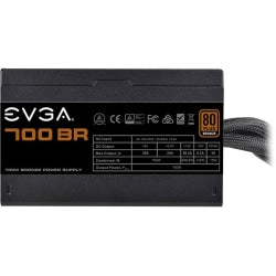 EVGA 700BR Power Supply - Internal - 120 V AC, 230 V AC Input - 5 V DC, 12 V DC, 3.3 V DC Output - 700 W - 1 +12V Rails - 1 Fan(s) - ATI CrossFire Supported - NVIDIA SLI Supported - 85% Efficiency