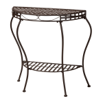 Baxton Studio Laraine Outdoor Console Table, 31-3/4inH x 29-5/8inW x 14inD, Brown