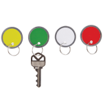 Office Depot Brand Round Key Tags, 1.25in Diameter, Assorted Colors, Pack Of 50