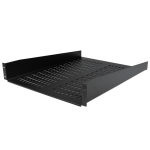 StarTech.com 2U 22in Vented Rack Mount Shelf - Fixed 22 inch Deep antilever Rackmount Tray for Server Rack Cabinet Shelf - 50lbs / 23kg