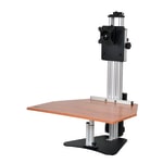 Ergo Desktop Electric Kangaroo Pro Stand, 27 1/2inH x 28inW x 28inD, Cherry, Standard Delivery