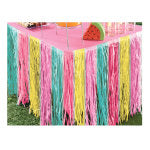 Amscan Just Chillin Plastic Grass Table Skirt, 29in x 9ft, Multicolor