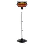 Optimus 1500-Watt Outdoor Floorstanding Infrared Patio Heater With Remote, 20in x 10in