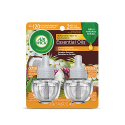 Air Wick Life Scents Scented Oil Warmer Refill, 0.67 Oz, Paradise Retreat, Pack Of 2