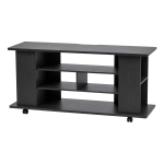 IRIS Large TV Stand With Wheels, 22-3/8inH x 46-7/8inW x 15-5/16inD, Black