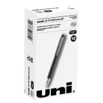 uni-ball Jetstream RT Retractable Ballpoint Pens, Bold Point, 1.0 mm, Black Barrel, Black Ink, Pack Of 12