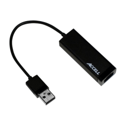 Accell USB 3.0 to Gigabit Ethernet Adapter - USB 3.0 Type A - 1 Port(s) - 1 - Twisted Pair - Retail - 10/100/1000Base-T - Desktop