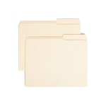 Smead Reinforced Tab Guide-Height File Folders, Letter Size, 2/5 Cut, Right Position, Manila, Box Of 100