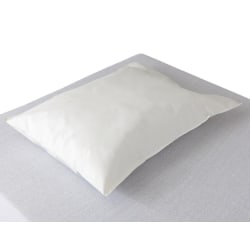 Medline Disposable Tissue/Poly Pillowcases, 21inH x 30inW, White, Pack Of 100