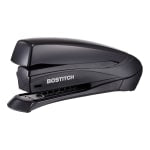 Bostitch Inspire Spring-Powered Desktop Stapler, 20 Sheets Capacity, Black