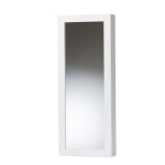 Baxton Studio Pontus Wall-Mountable Jewelry Armoire With Mirror, 34-3/4inH x 13-15/16inW x 3-5/8inD, White