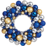 Amscan 244211 Hanukkah Metallic Bulb Wreath, Multicolor