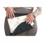 Master Memory-Foam Lumbar Support Cushion, 7 1/2inH x 12 1/2inW x 2 1/2inD, Black