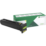 Lexmark Original Laser Toner Cartridge - Yellow - 1 Each - 8000 Pages