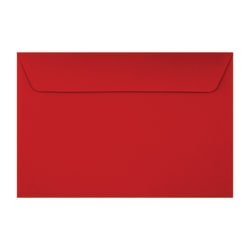 LUX Booklet 6in x 9in Envelopes, Peel & Press Closure, Holiday Red, Pack Of 250