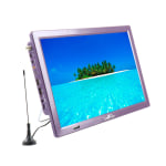 beFree Sound Portable Rechargeable 14in LED TV, Purple, 995116759M