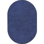 Joy Carpets Kids Essentials Oval Area Rug, Endurance, 6ft x 9ft, Midnight Sky