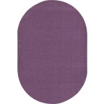 Joy Carpets Kids Essentials Oval Area Rug, Endurance, 7-1/2ft x 12ft, Purple