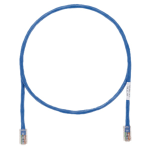 PANDUIT Cat.6 UTP Patch Cord - RJ-45 Male Network - RJ-45 Male Network - 10ft - Blue, Clear