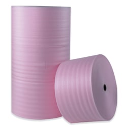 Partners Brand Antistatic Foam Rolls, 1/8in x 72in x 550ft, Slit At 12in, Perf At 12in, Box Of 6 Rolls