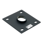 Chief 6in Ceiling Plate - Black - Mounting component (ceiling plate) - for projector - black