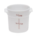 Cambro Food Storage Container, 1 Qt, White