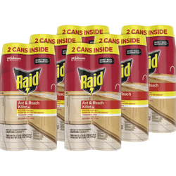 Raid Ant & Roach Killer Spray, 17.5 Oz, 2 Cans Per Box, Case Of 6 Boxes