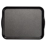 Cambro Non-Skid Versa Camtray With Handles, 14inW, Black/Pebbled Black, Pack Of 12 Trays