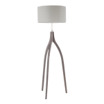 Lumisource Wishbone Contemporary Floor Lamp, Wood/Light Grey