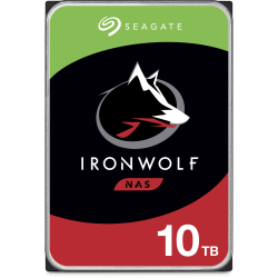 Seagate IronWolf ST10000VN0004 10 TB Hard Drive - 3.5in Internal - SATA (SATA/600) - Conventional Magnetic Recording (CMR) Method - 7200rpm - 3 Year Warranty