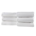 1888 Mills Naked Full Duvet Covers, 85in x 94in, White, Pack Of 6 Covers