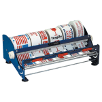 B O X Packaging Multi-Roll Tabletop Label Dispenser, 18in, Blue