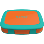 Bentgo Kids Brights Lunch Box, 2inH x 6-1/2inW x 8-1/2inD, Orange