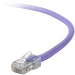 Belkin Cat5e Patch Cable - RJ-45 Male - RJ-45 Male - 15ft - Purple