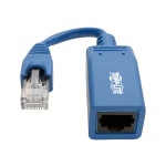 Tripp Lite Cisco Console Rollover Cable Adapter (M/F) - RJ45 to RJ45, Blue, 5 in. - Serial adapter - RJ-45 (M) to RJ-45 (F) - 42 ft - CAT 5e/6 - molded - blue