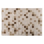 Baxton Studio Barbon Handwoven PET Yarn Area Rug, 63in x 90-5/8in, Ivory/Beige