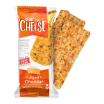 Just The Cheese Aged Cheddar Bars, 0.08 Oz, 2 Bars Per Pack, Carton Of 24 Packs