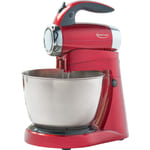 Betty Crocker 2-In-1 7-Speed Power Up Stand Mixer, Red