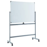 Lorell Magnetic Dry-Erase Whiteboard Easel, 48in x 72in, Aluminum Frame With Silver Finish